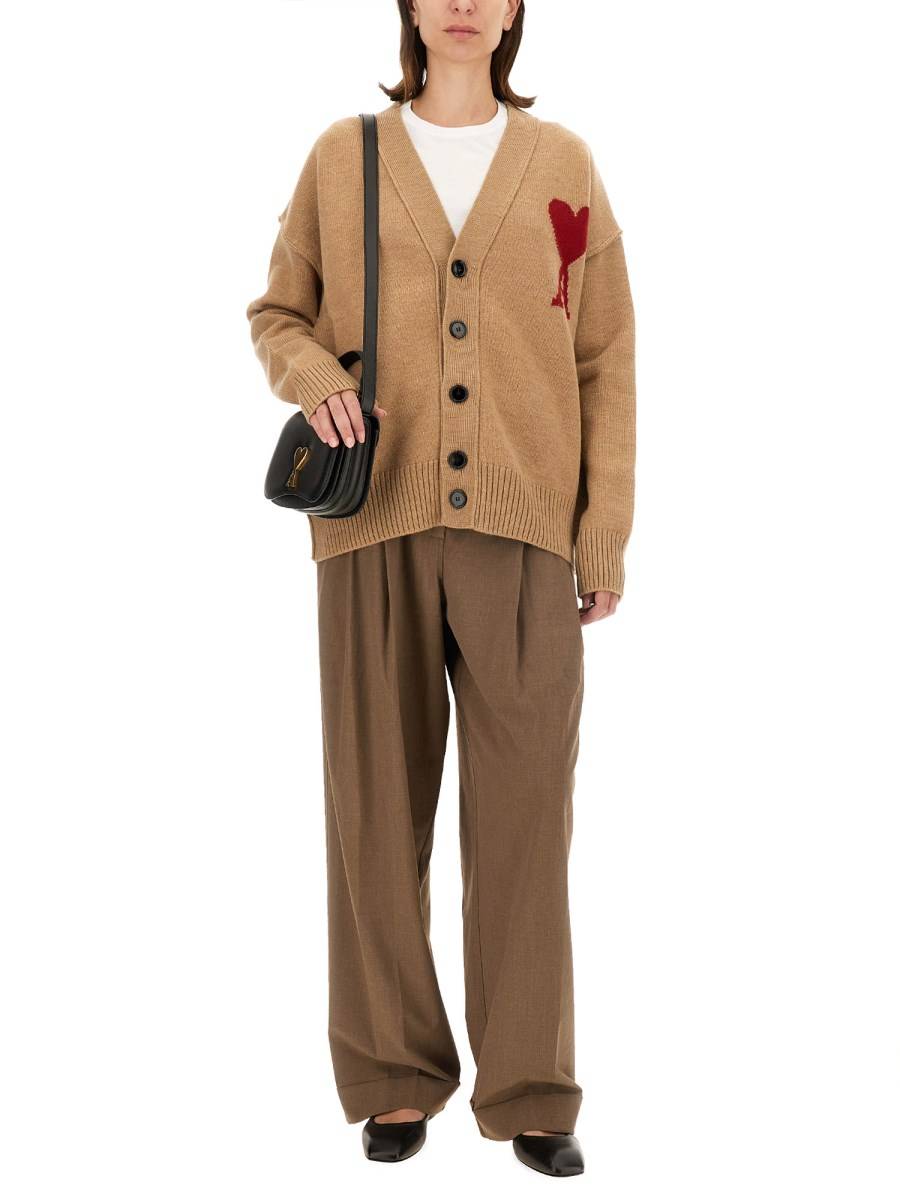 AMI PARIS CARDIGAN CON LOGO Pezzi Unici