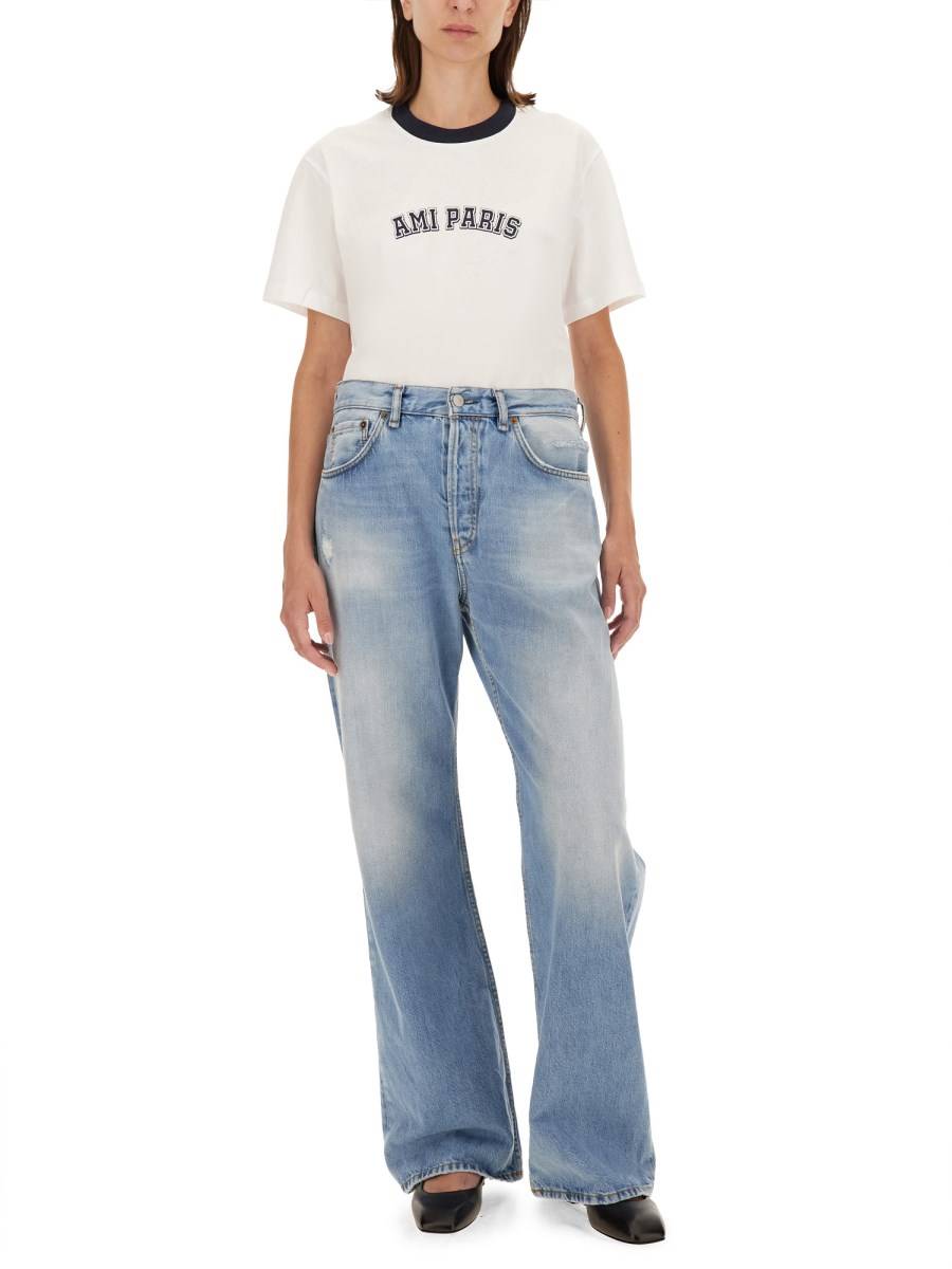 AMI PARIS T-SHIRT IN COTONE CON LOGO Negozi Online