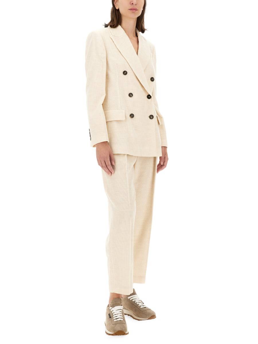 BRUNELLO CUCINELLI PANTALONE REGULAR FIT IN MISTO VISCOSA Acquista Ora