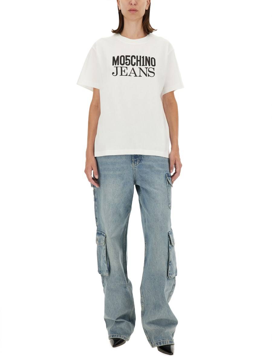MOSCHINO JEANS T-SHIRT CON LOGO Shopping Online