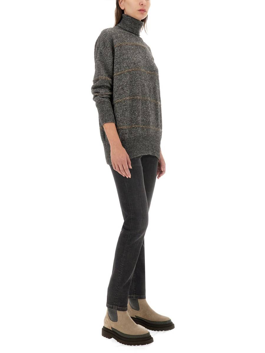 BRUNELLO CUCINELLI JEANS REGULAR FIT IN DENIM DI COTONE In Saldo