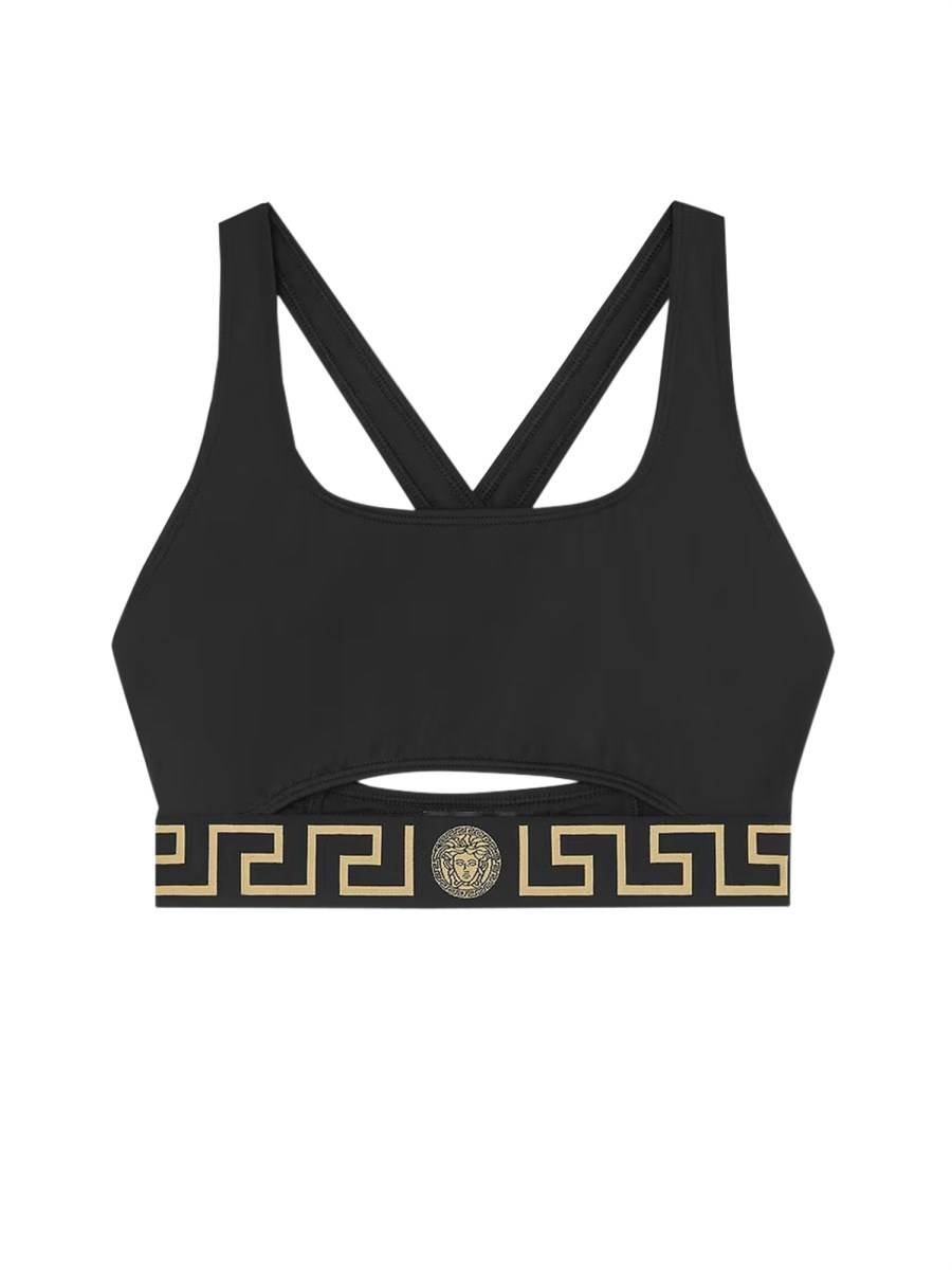 VERSACE TOP BIKINI CON BORDO GRECA Offerta Giorno del Papà