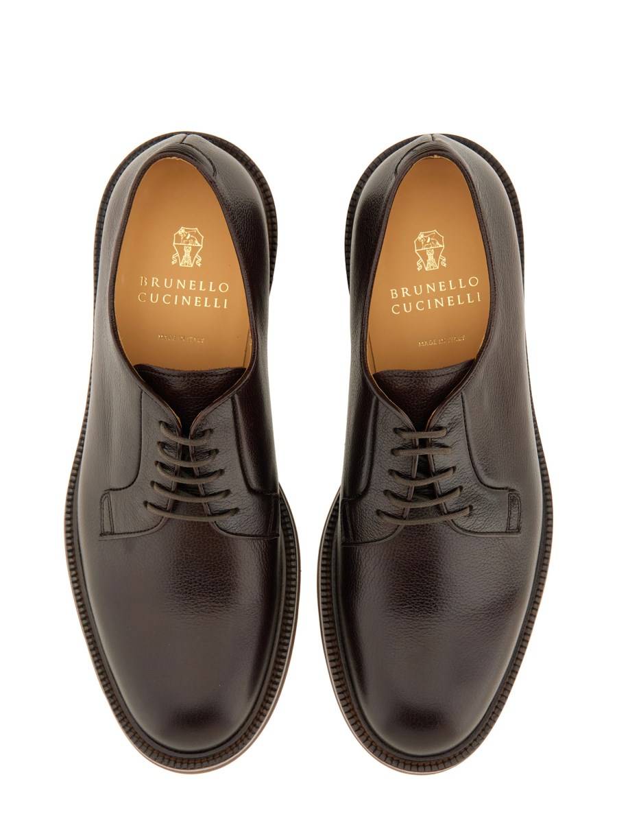 BRUNELLO CUCINELLI DERBY IN PELLE Offerta migliore