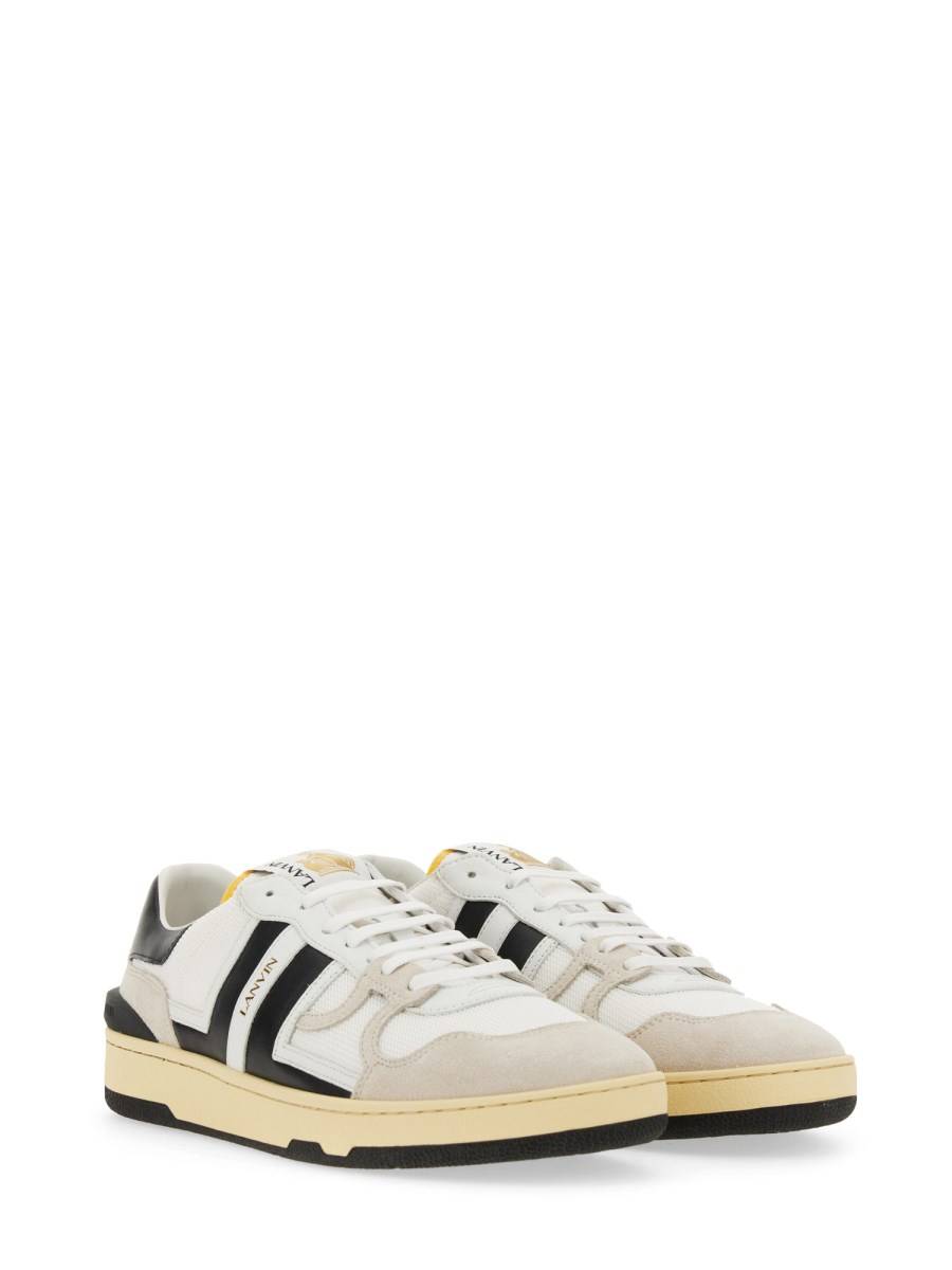 LANVIN SNEAKER CLAY LOW TOP IN PELLE E MESH Fino al 60% di sconto