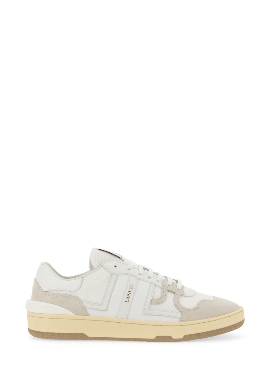 LANVIN SNEAKER "CLAY" LOW TOP IN PELLE E MESH Fino al 65% di sconto