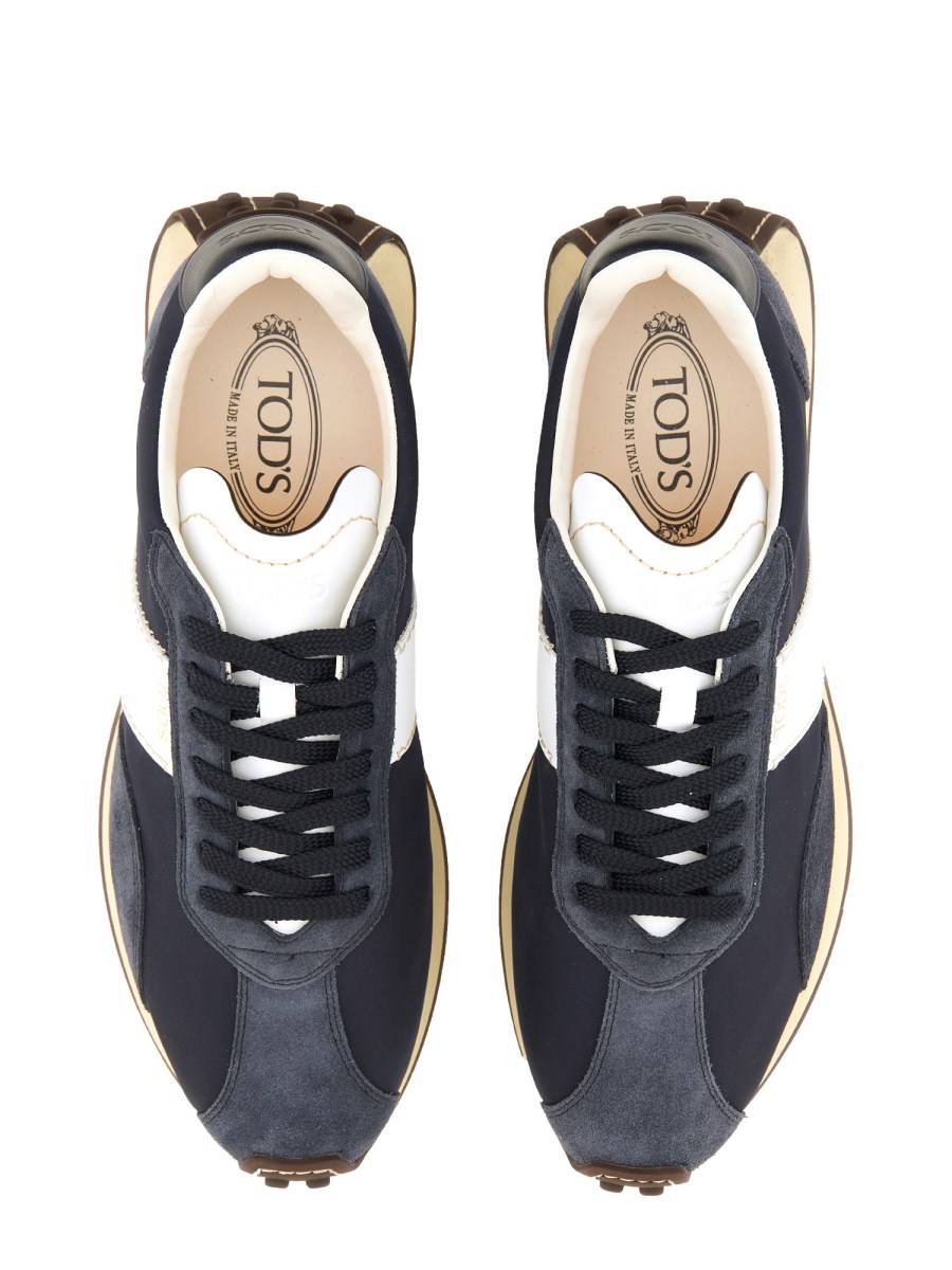 TOD&#39;S SNEAKER T VINTAGE IN PELLE E TESSUTO TECNICO Offerta speciale della fabbrica
