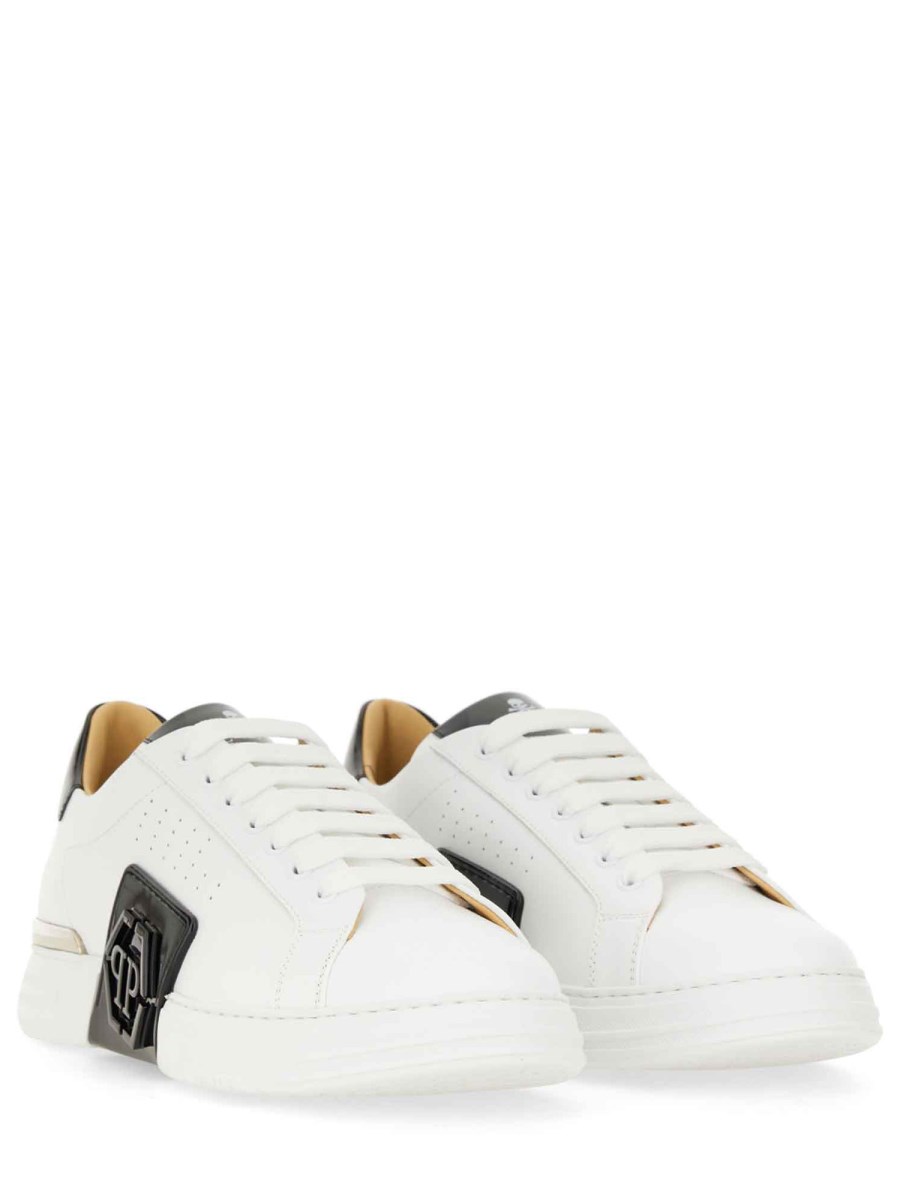 PHILIPP PLEIN SNEAKER IN PELLE CON LOGO Vendita