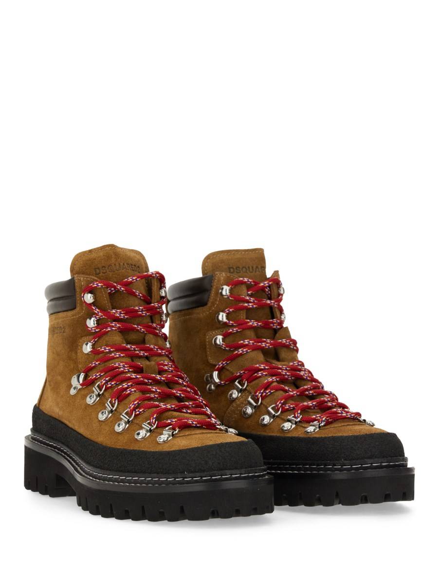DSQUARED STIVALE "CANADIAN HIKING" IN PELLE Promozione