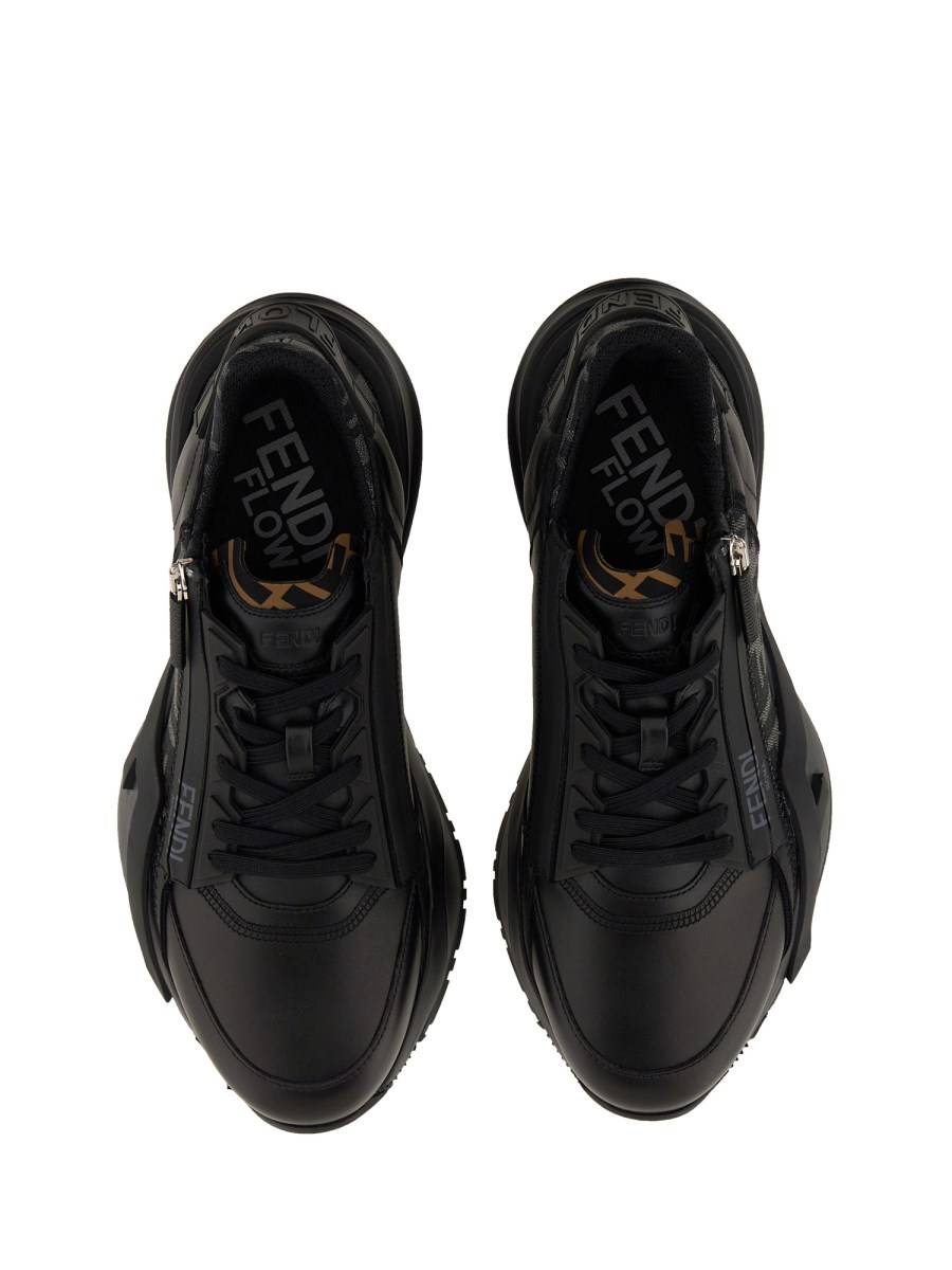 FENDI SNEAKER FENDI FLOW IN PELLE Outlet