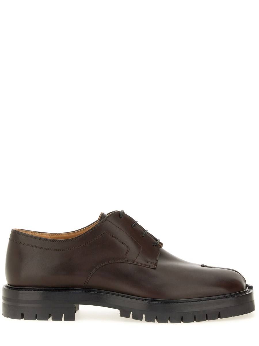 MAISON MARGIELA STRINGATA TABI IN PELLE Vendita Calda