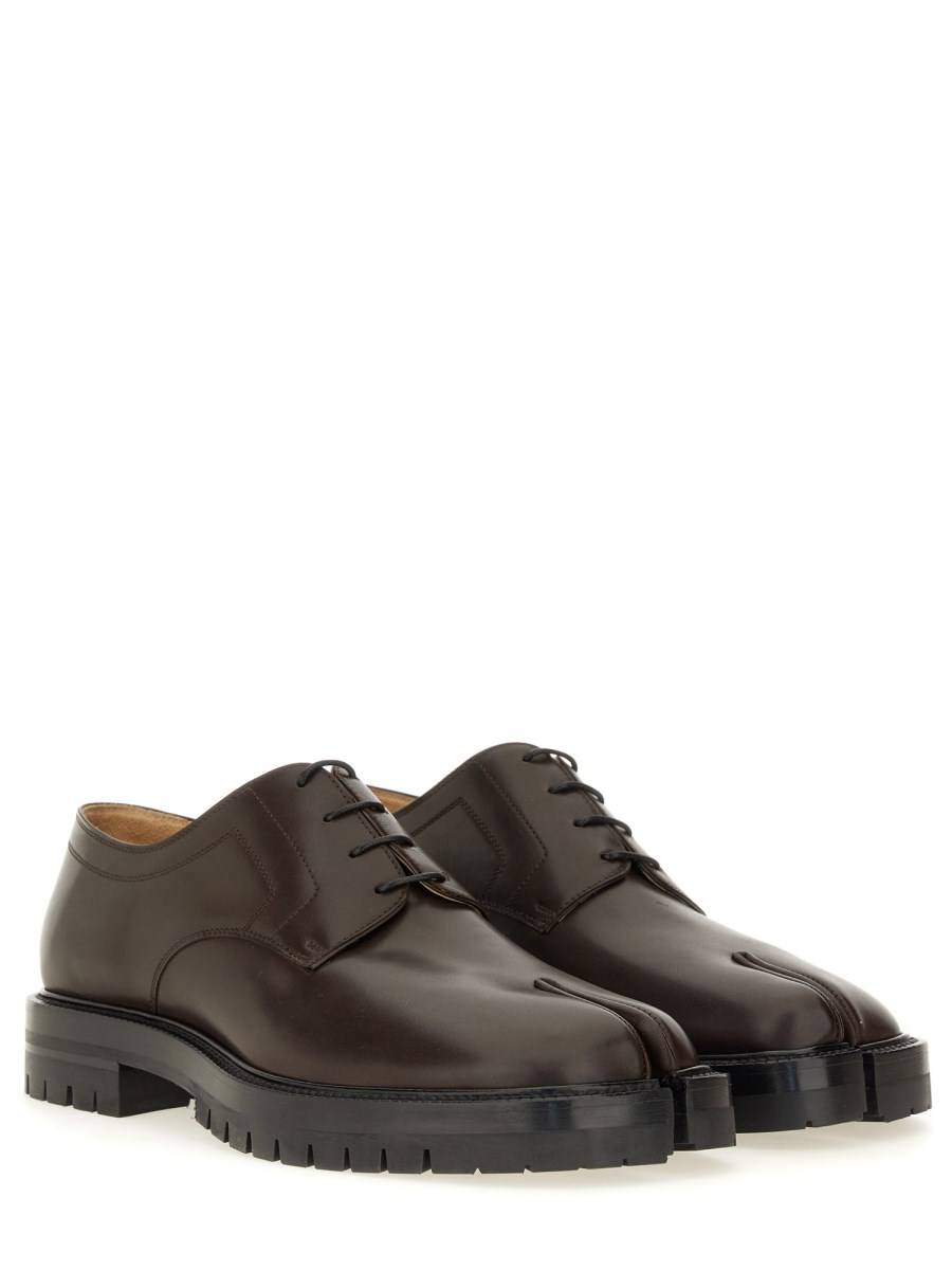 MAISON MARGIELA STRINGATA TABI IN PELLE Vendita Calda