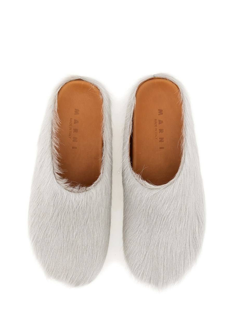 MARNI SABOT FUSSBETT IN PELLE Offerta Anniversario