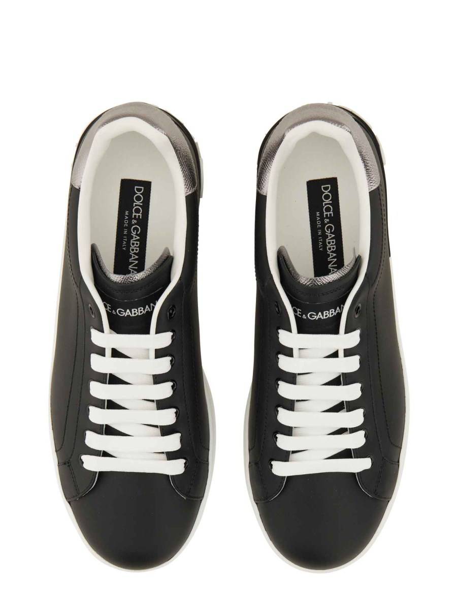 DOLCE & GABBANA SNEAKER PORTOFINO IN PELLE Liquidazione