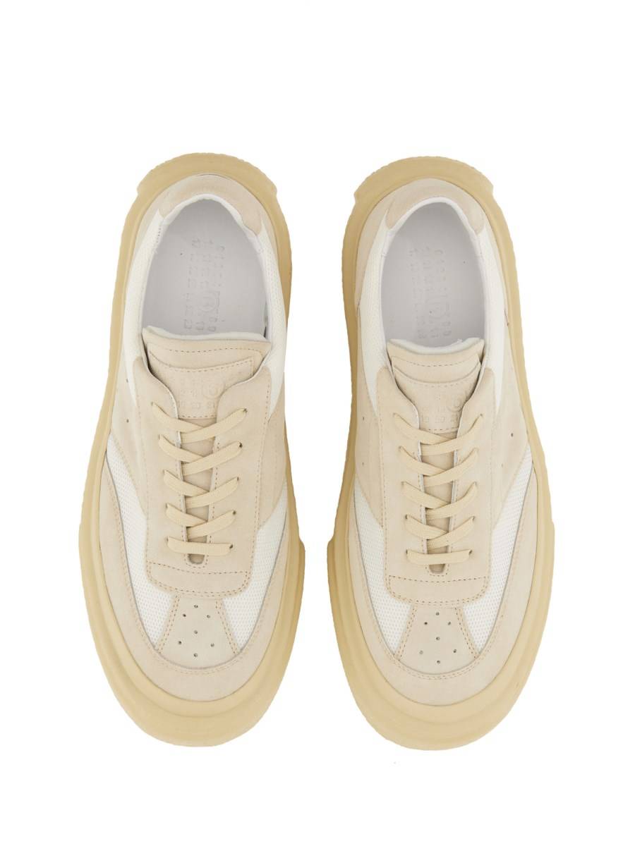 MM6 MAISON MARGIELA SNEAKER CHUNKY GAMBETTA IN PELLE Ultimo giorno