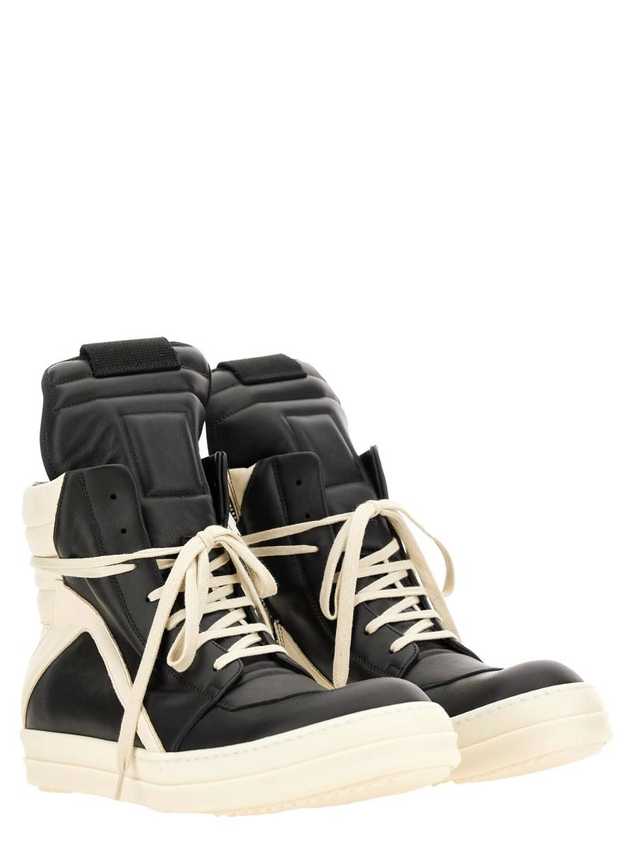 RICK OWENS SNEAKER "GEOBASKET" IN PELLE Promozione