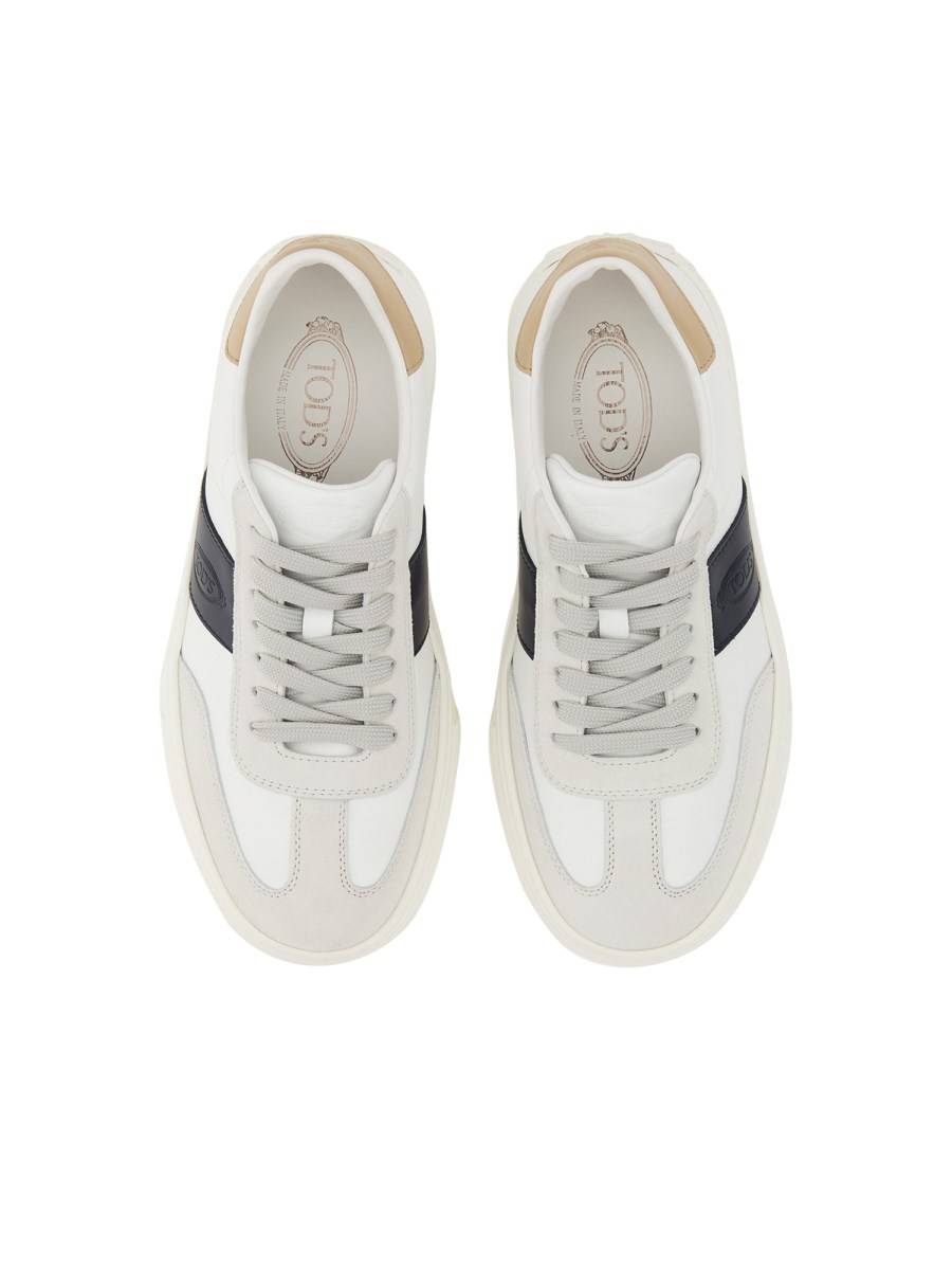 TOD&#39;S SNEAKER IN PELLE CON LOGO Consegna Veloce