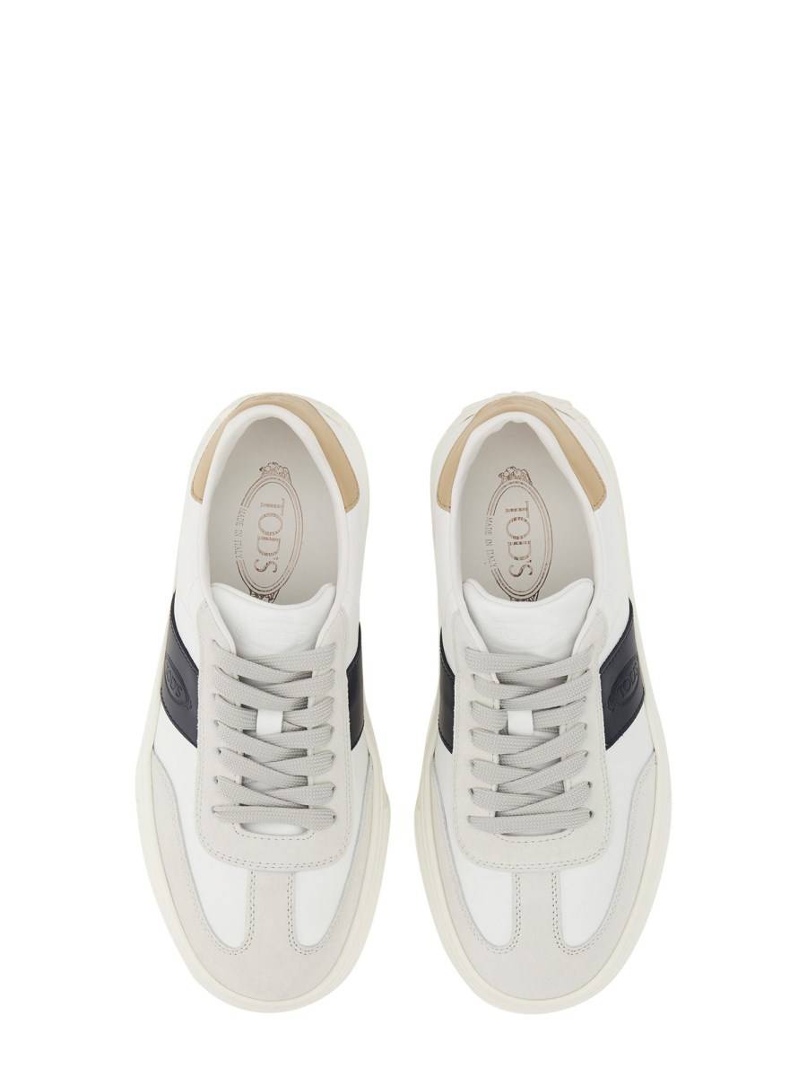 TOD&#39;S SNEAKER IN PELLE CON LOGO Consegna Veloce