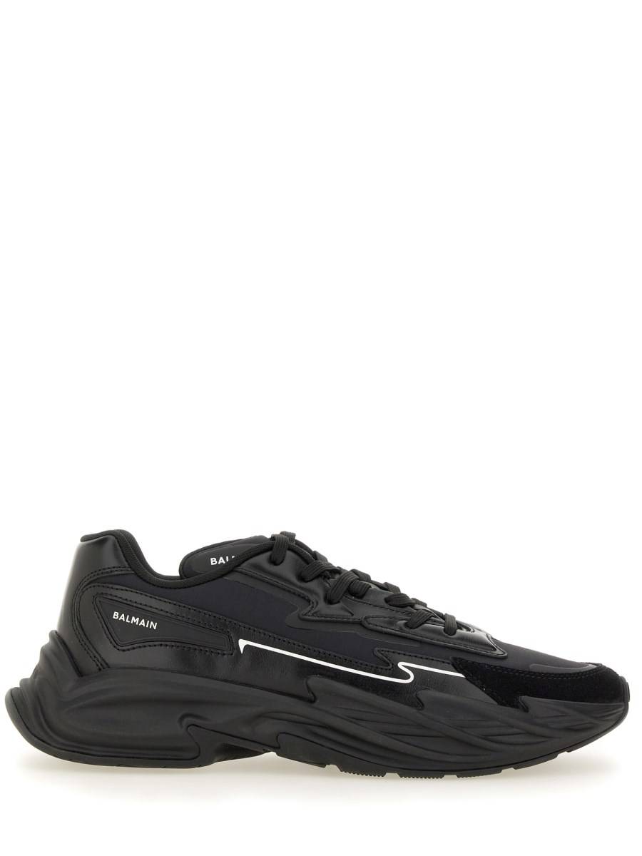BALMAIN SNEAKER RUN-ROW IN ECOPELLE Fino Al -60%