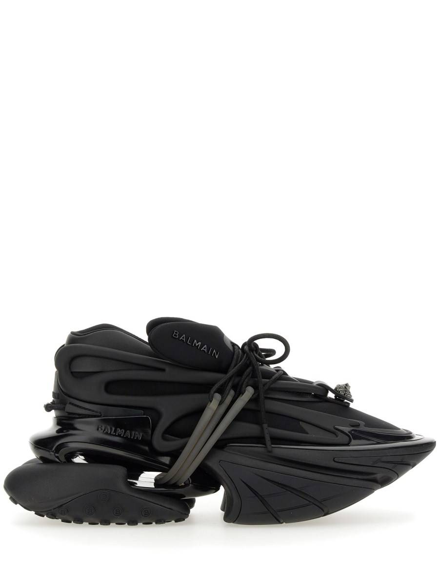 BALMAIN SNEAKER "UNICORN" IN PELLE E NEOPRENE Outlet