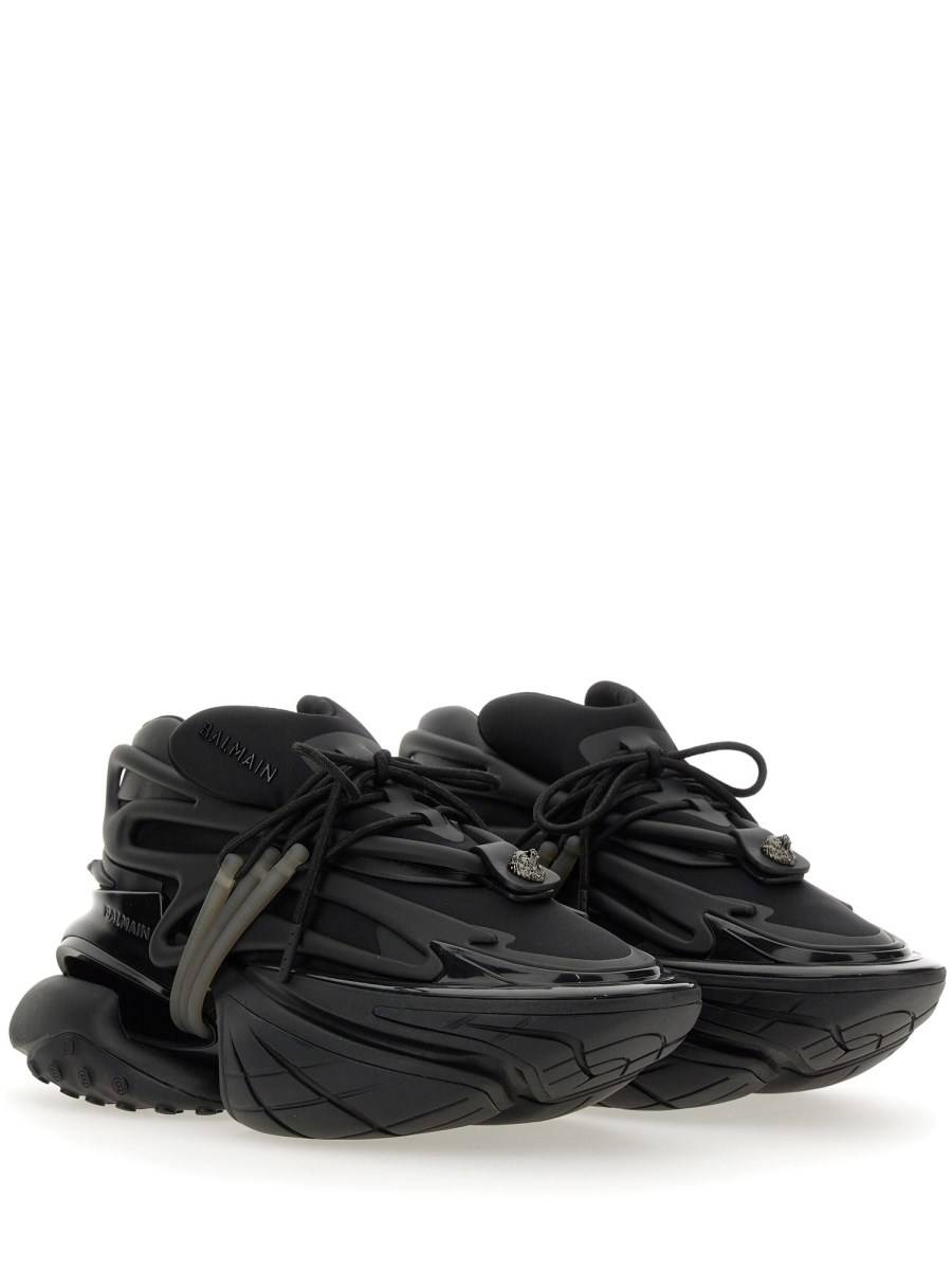 BALMAIN SNEAKER "UNICORN" IN PELLE E NEOPRENE Outlet