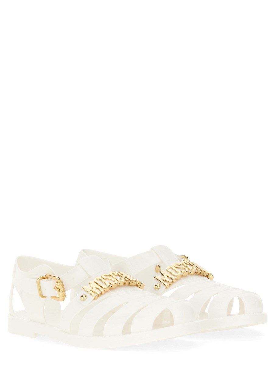 MOSCHINO SANDALO JELLY CON LOGO LETTERING Lightning offer