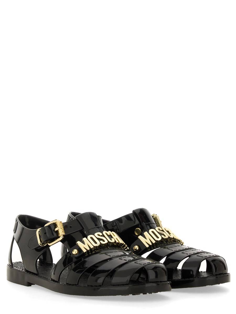 MOSCHINO SANDALO JELLY CON LOGO LETTERING Grandi sconti