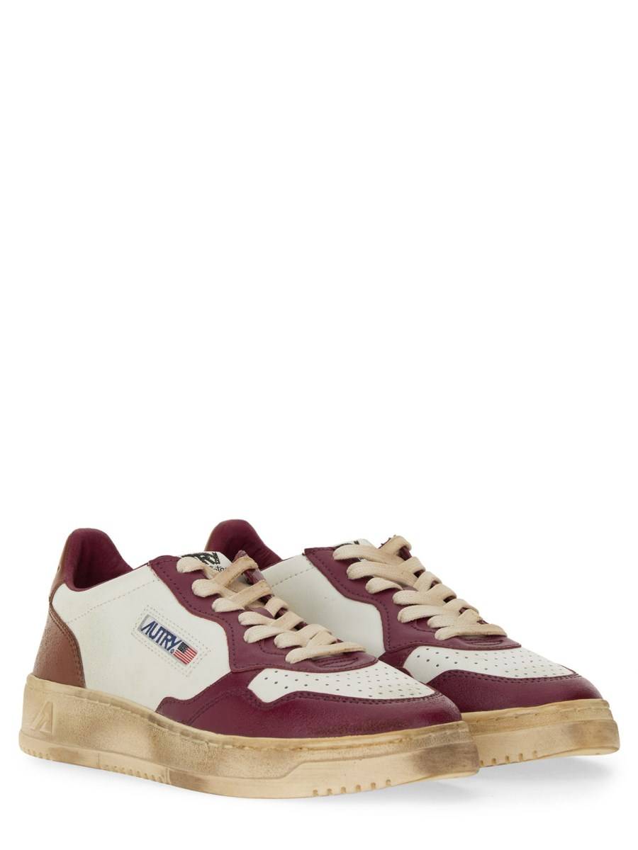 AUTRY SNEAKER SUPER VINTAGE IN PELLE CON LOGO 50% di sconto per tempo limitato