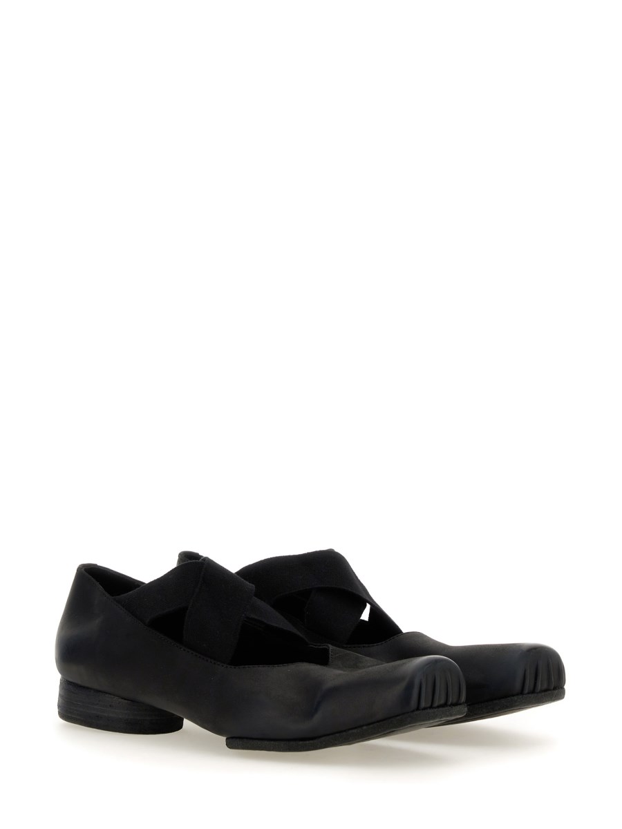 UMA WANG BALLERINA IN PELLE CON FASCE ELASTICHE Negozi Online