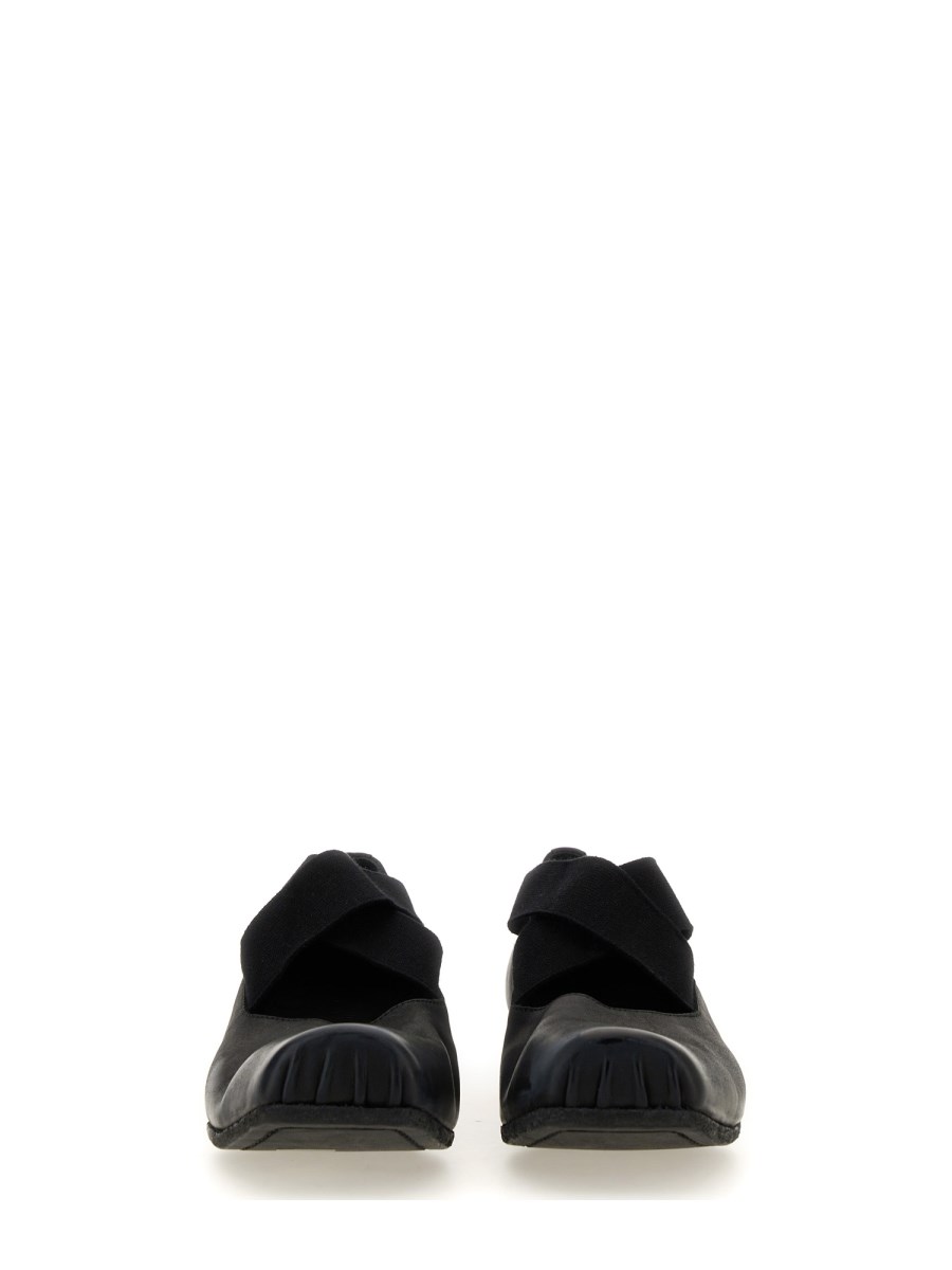 UMA WANG BALLERINA IN PELLE CON FASCE ELASTICHE Negozi Online