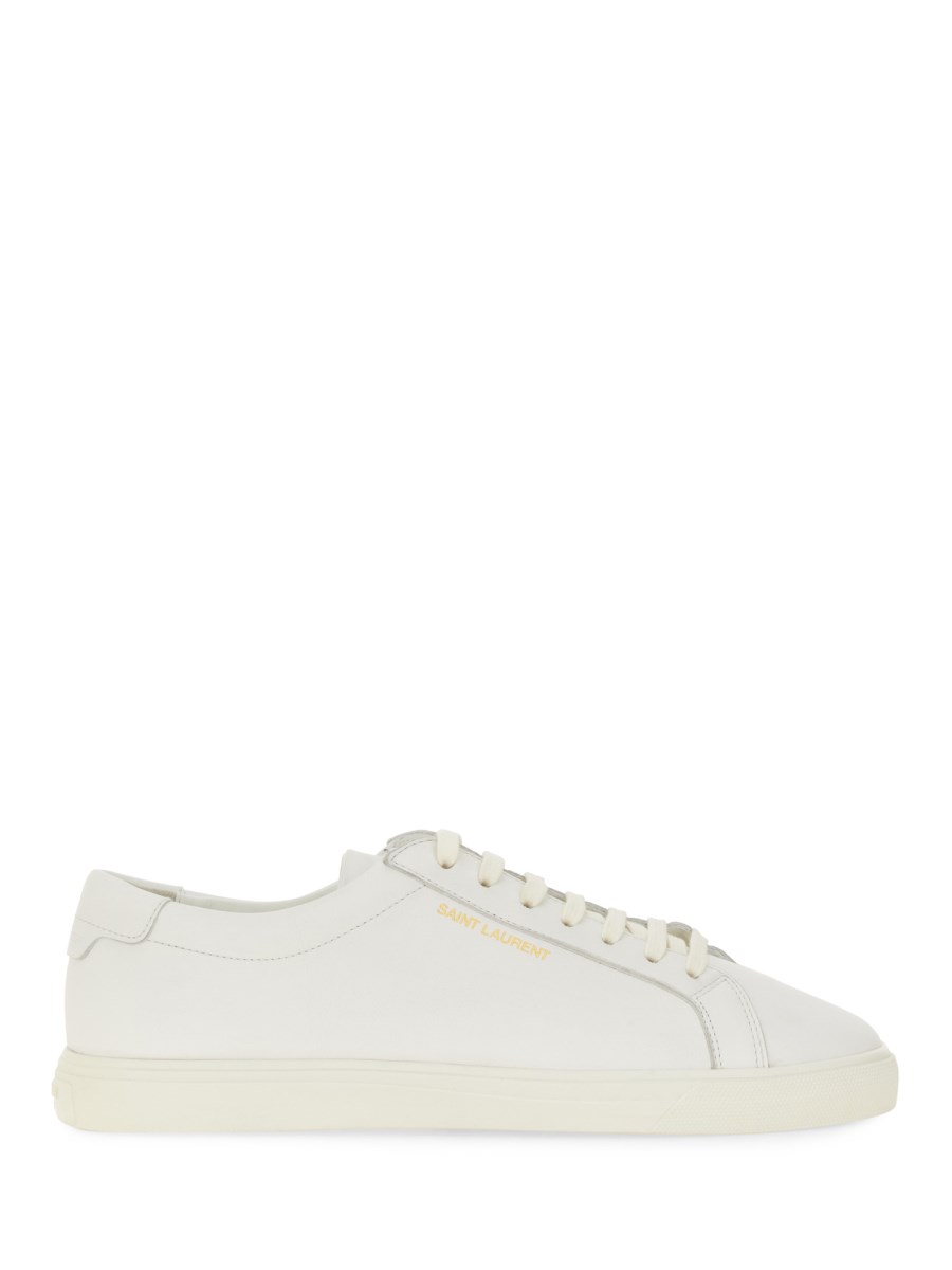 SAINT LAURENT SNEAKERS BASSE ANDY IN PELLE Sconto