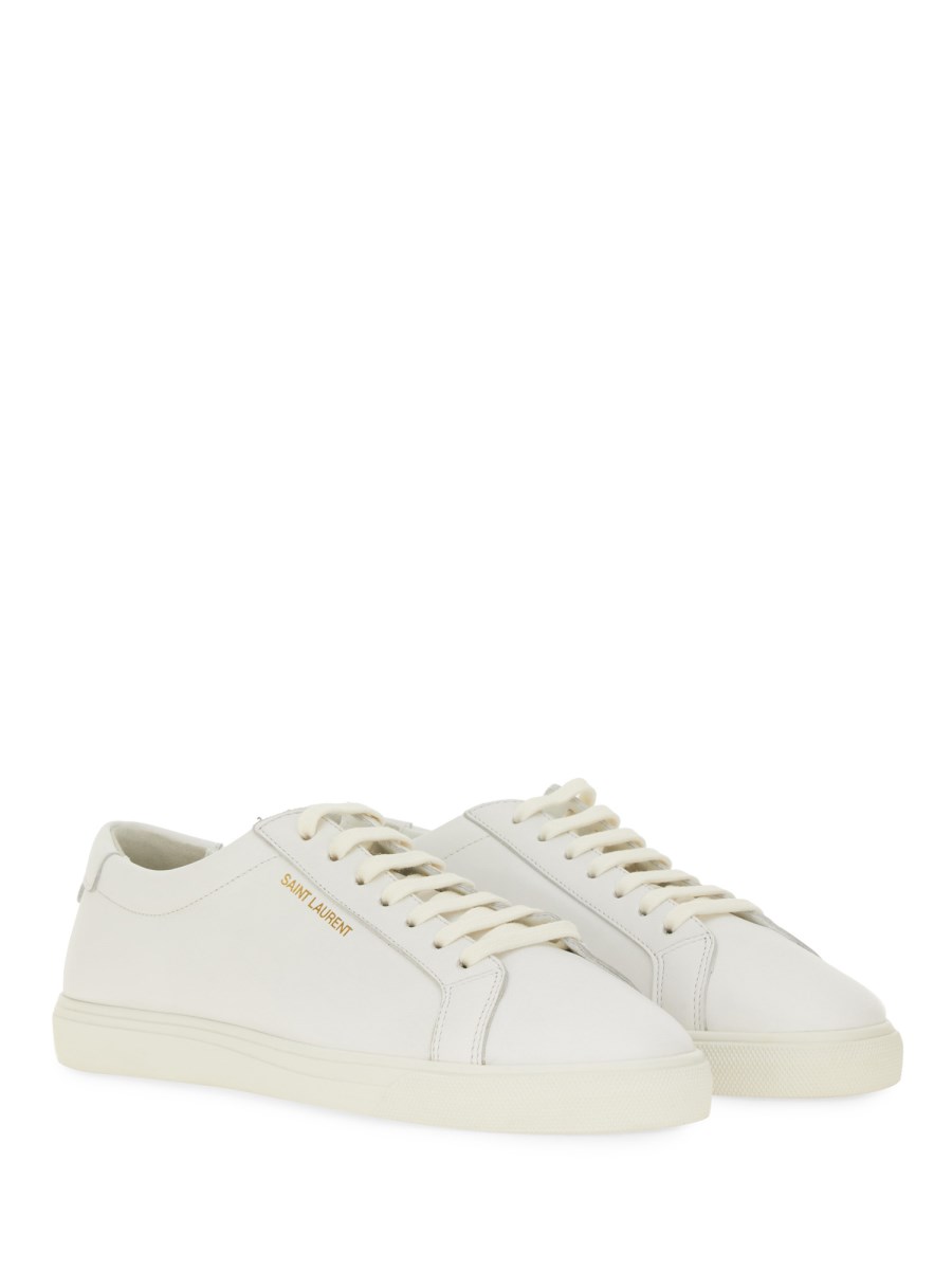 SAINT LAURENT SNEAKERS BASSE ANDY IN PELLE Sconto
