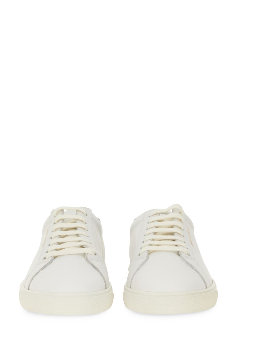 SAINT LAURENT SNEAKERS BASSE ANDY IN PELLE Sconto