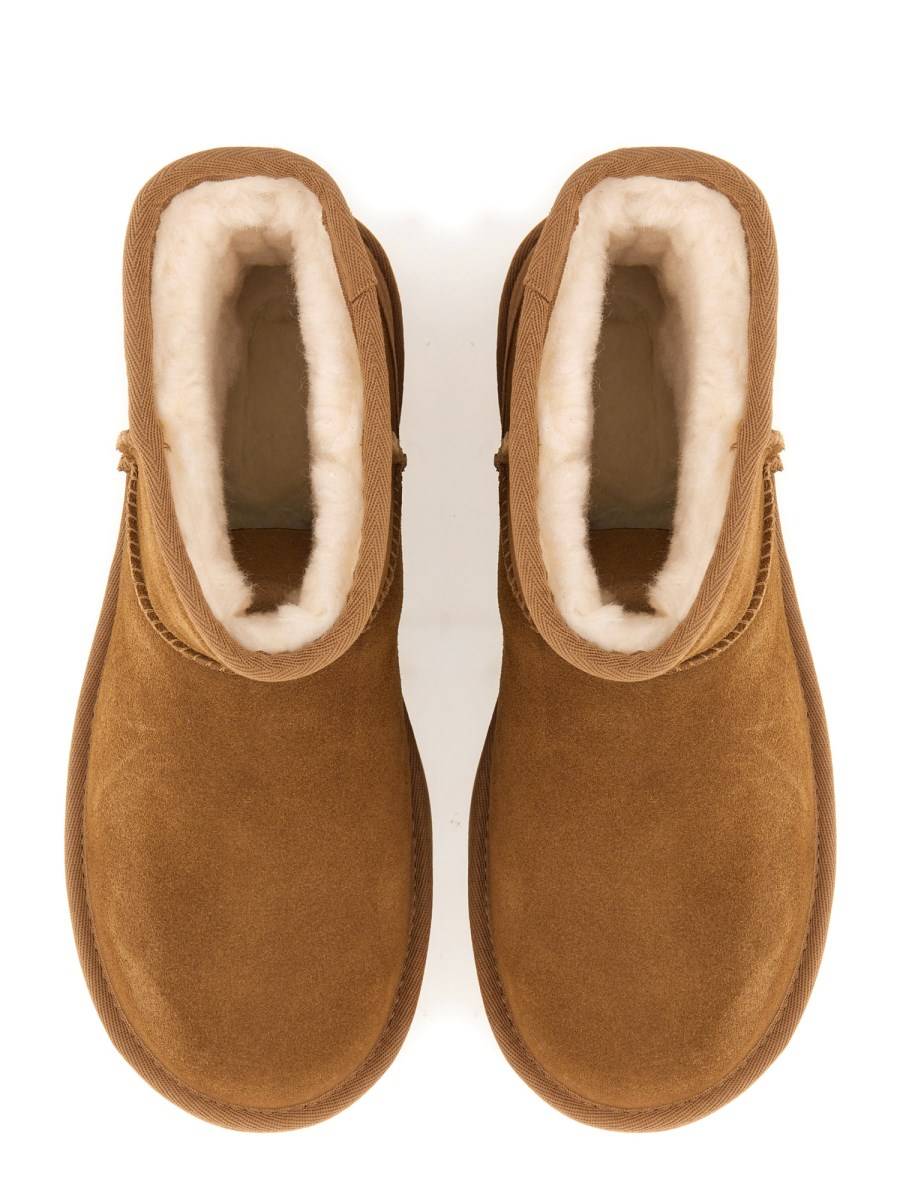 UGG STIVALE CLASSIC MINI IN PELLE CON PLATEAU Economico