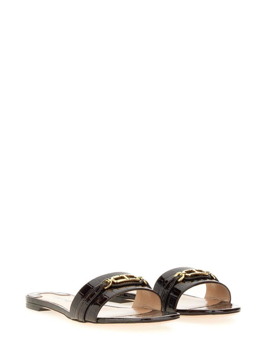 TOM FORD SANDALO SLIDE IN PELLE Saldi Di Fabbrica