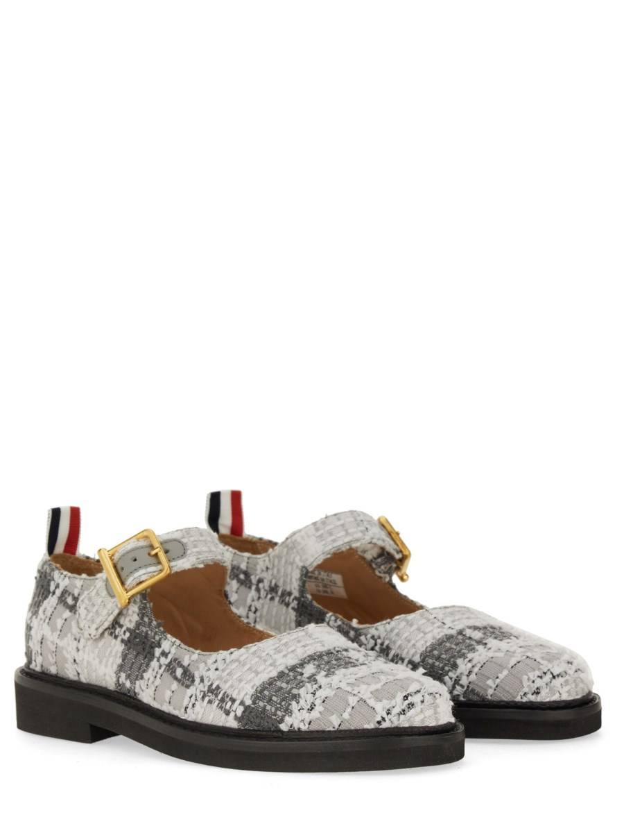 THOM BROWNE THOM JOHN IN TWEED HUNTING TARTAN EYELASH Spedizione gratuita