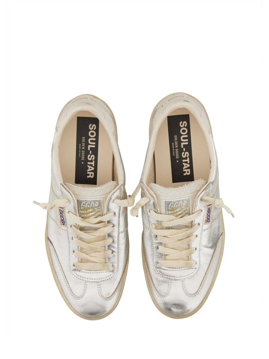 GOLDEN GOOSE SNEAKER "SOUL STAR" IN PELLE LAMINATA Smaltimento dello stoccaggio