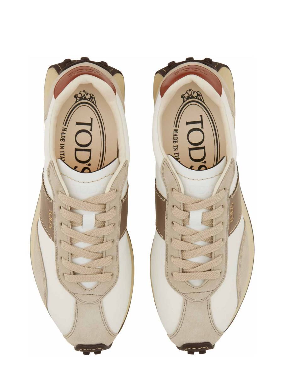 TOD&#39;S SNEAKER IN PELLE E TESSUTO 50% di sconto con spedizione gratuita
