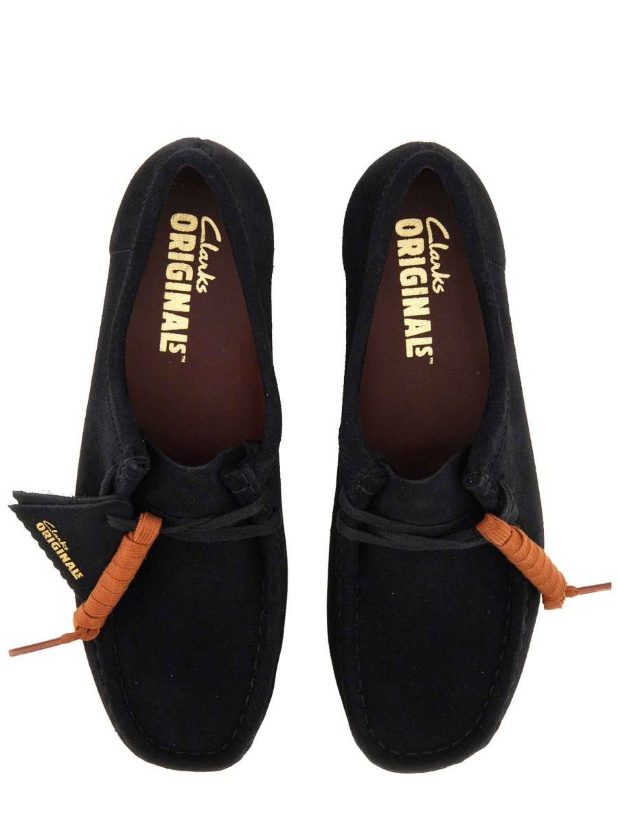 CLARKS SANDALO "WALLABEE" IN PELLE Nuovo