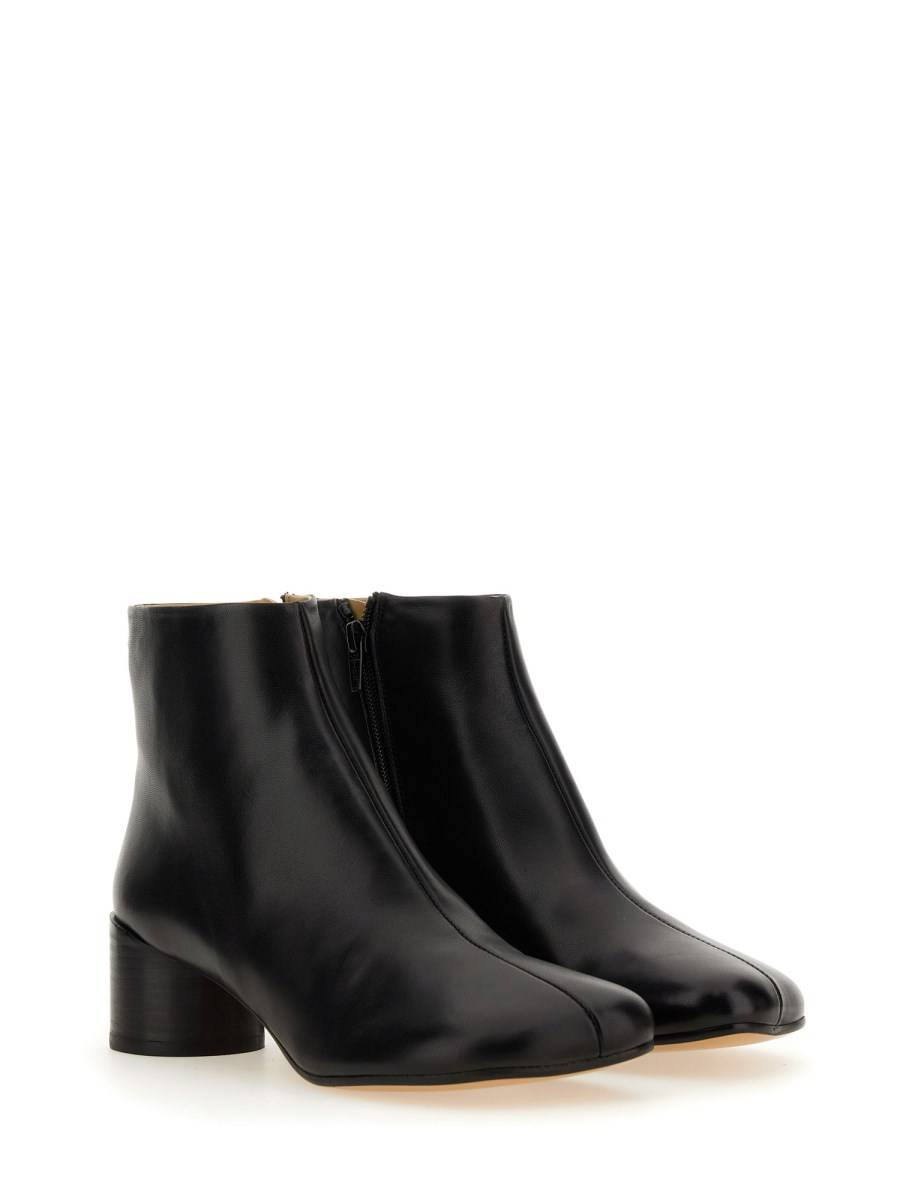 MM6 MAISON MARGIELA STIVALETTO IN PELLE Spedizione Gratuita
