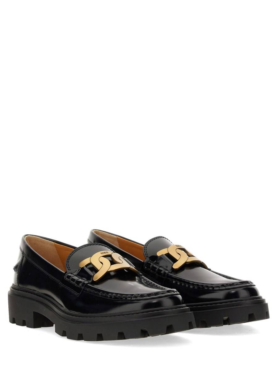 TOD&#39;S MOCASSINO IN PELLE CON LOGO Sconto