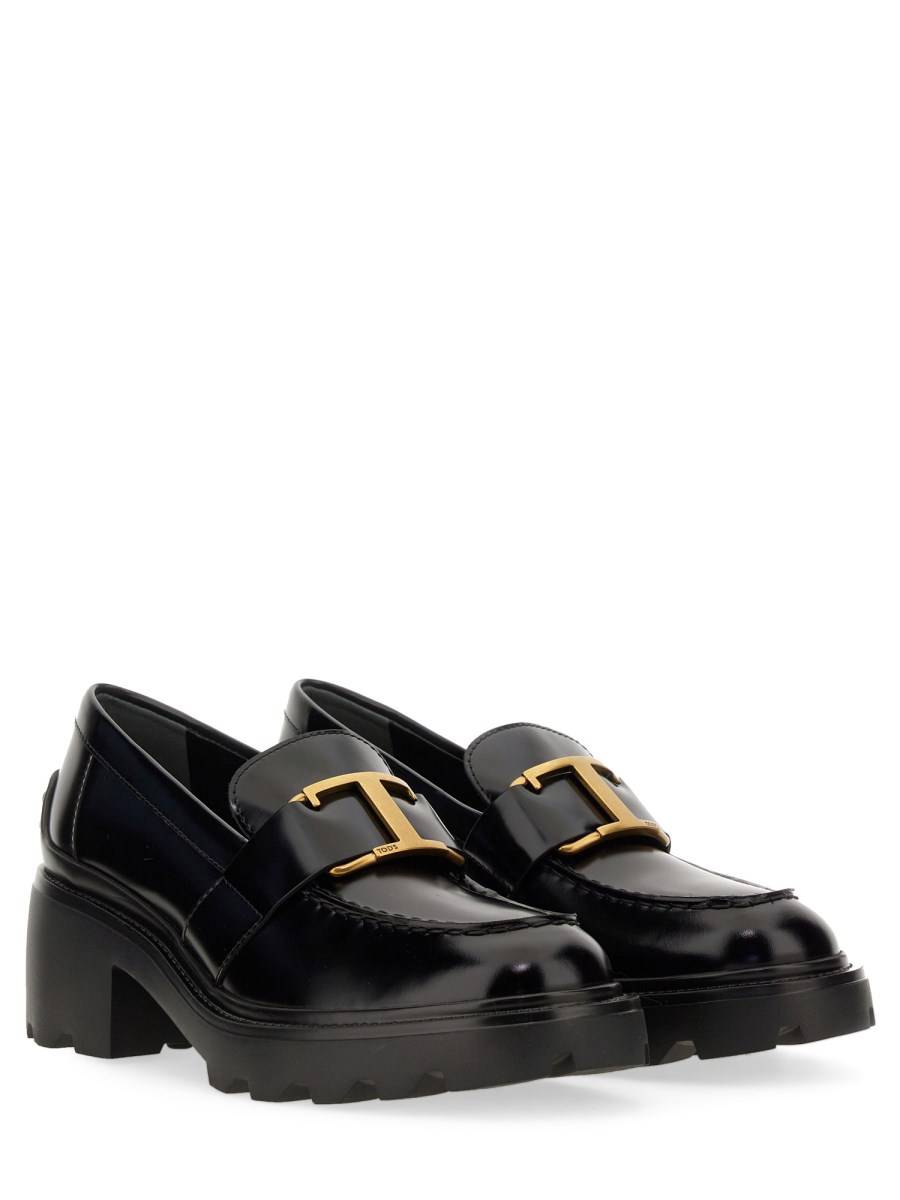 TOD&#39;S MOCASSINO CON LOGO IN PELLE Economico