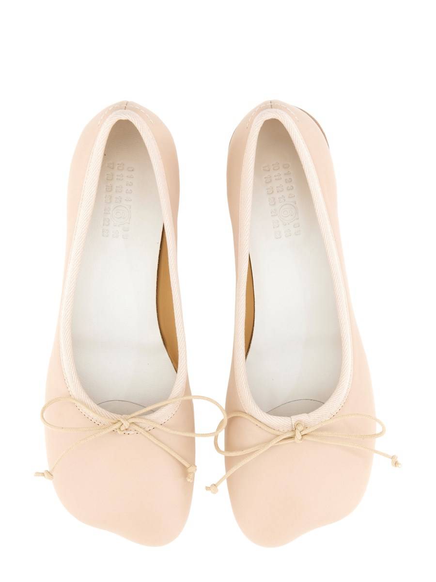 MM6 MAISON MARGIELA BALLERINE ANATOMICHE CLASSICHE IN PELLE Saldi