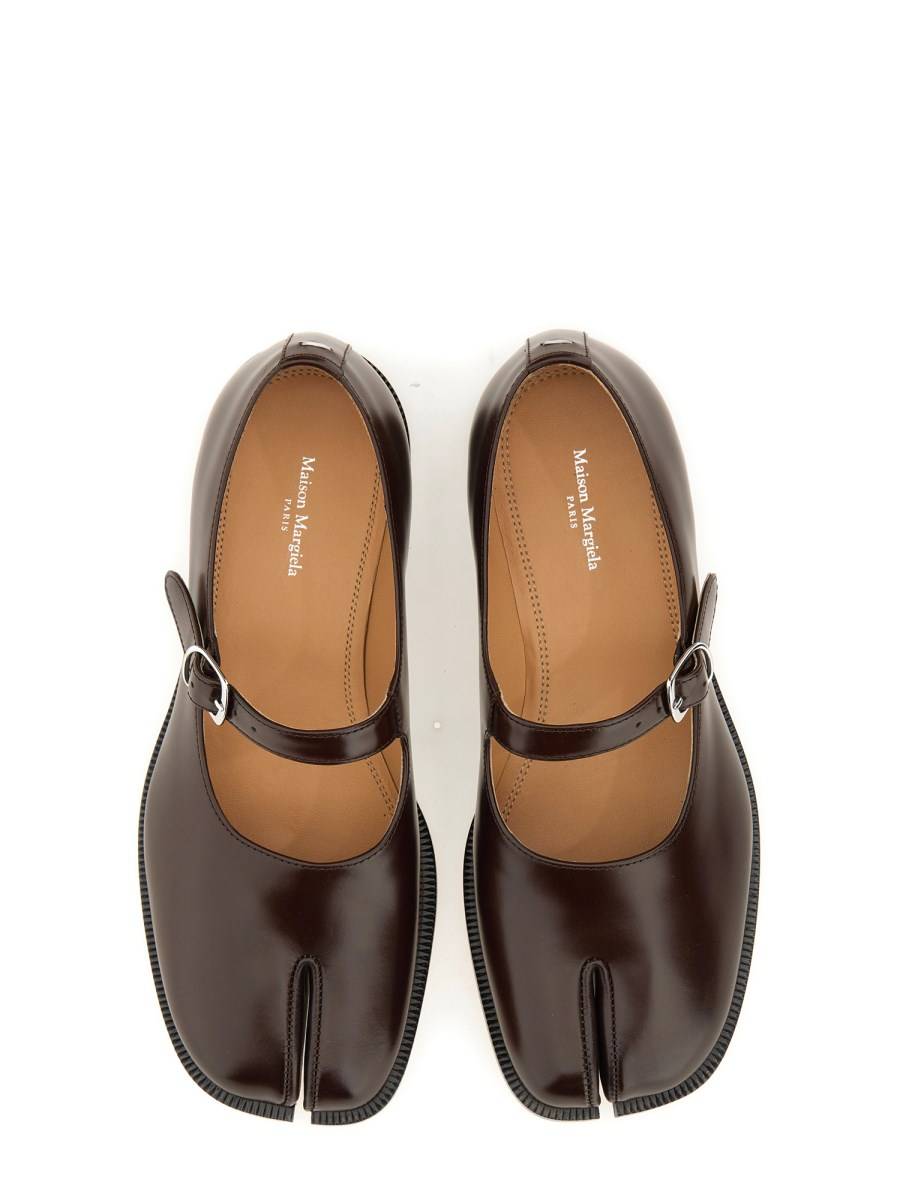 MAISON MARGIELA MARY JANE TABI IN PELLE SPAZZOLATA Vendita Economica