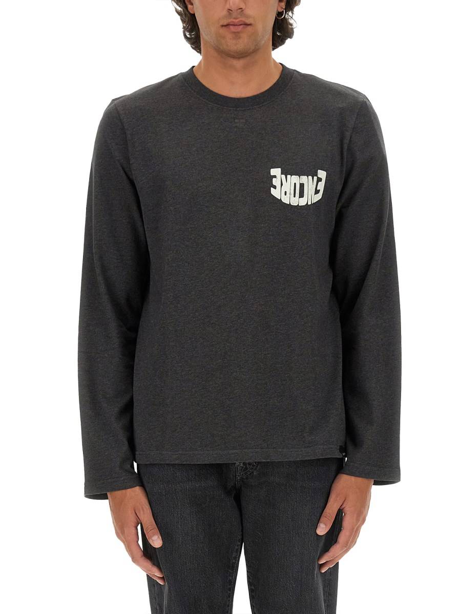 COURREGES T-SHIRT IN JERSEY DI COTONE CON PATCH LOGO Offerta natalizia