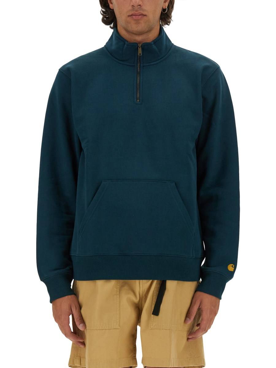 CARHARTT WIP FELPA CON MEZZA ZIP Offerta Giorno del Papà