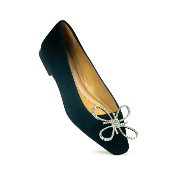 Prosperine Ballerina da Donna in Camoscio con Accessorio Sottocosto