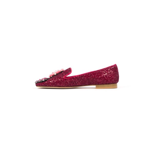 Prosperine Ballerina da Donna in Glitter con Pietre Colorate Sconto