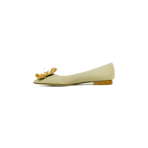 Prosperine Ballerina da Donna in Tessuto con Fiore In Saldo