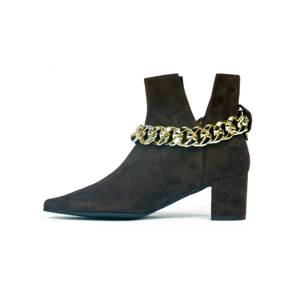 Prosperine Stivale da Donna in Camoscio con Catena Prezzo Ridotto