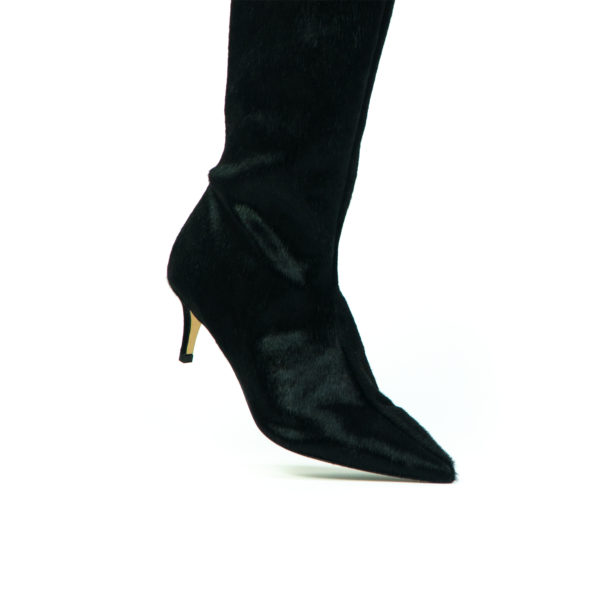 Prosperine Stivale Lungo da Donna in Cavallino Nero Presa
